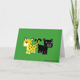 Kärlek leoparder kort