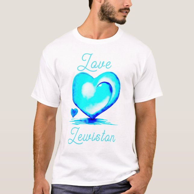 Kärlek Lewiston Maine hedersbetygelse för offren T T Shirt (Framsida)
