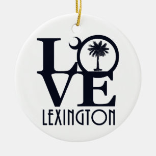 KÄRLEK Lexington SC Julgransprydnad Keramik
