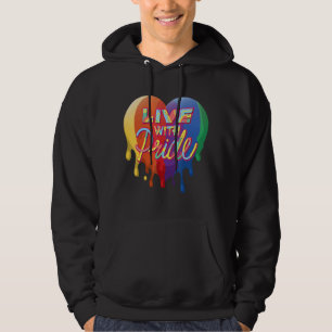 Kärlek Lgbt Flagga Gay Manar Kvinnor Regnbåge Prid Hoodie