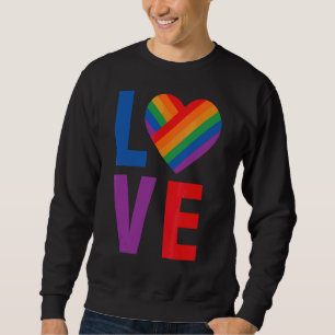 Kärlek Lgbt Pride Lång Ärmad Tröja