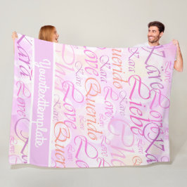 Kärlek,liebe,kara,cher,käre,querido,text,ro,festiv Fleecefilt