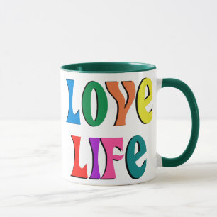 KÄRLEK Life! anpassade Kristian-meddelande Mugg