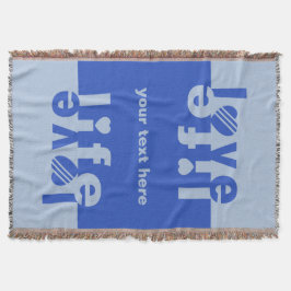 Kärlek/Life anpassningsbar-täckfilt Mysfilt