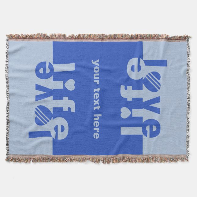 Kärlek/Life anpassningsbar-täckfilt Mysfilt (Framsidan)