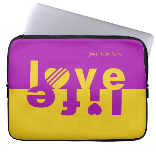 KÄRLEK Life laptop sleeve (Framsidan)