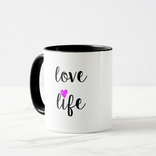 Kärlek Life Mugg (Framsida vänster)