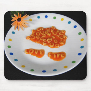 Kärlek Life Spaghetti Musmatta
