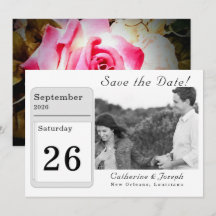 Kärlek ligger i Bloom Bröllop spara datum