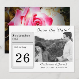 Kärlek ligger i Bloom Bröllop spara datum Datumet