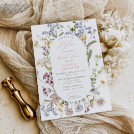 Kärlek ligger i Bloom Wildblomme Möhippa Inbjudan