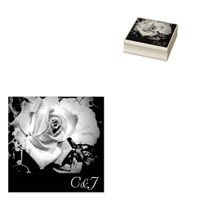 Kärlek ligger i Bloom Wood Art Frimärke Stämpel (Stämplad)