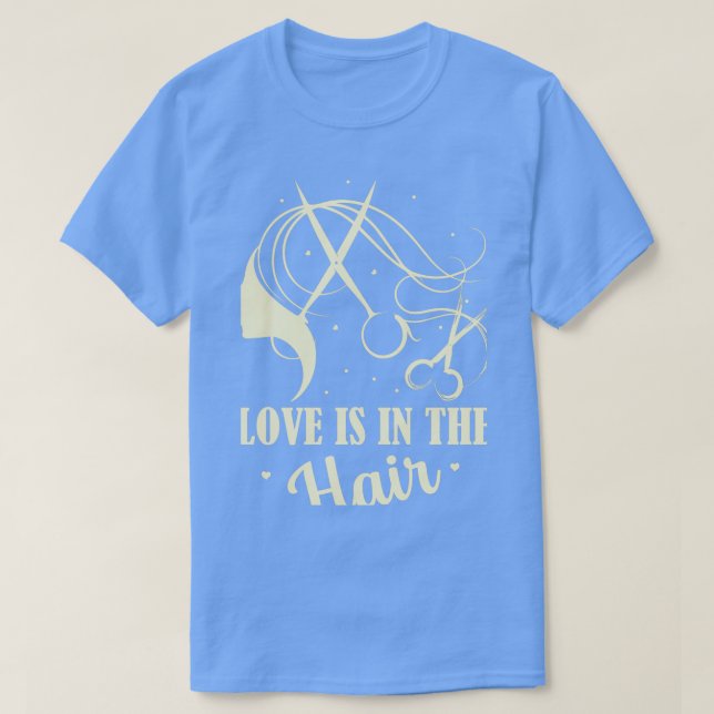 Kärlek ligger i hakparnas hakskärning t shirt (Design framsida)