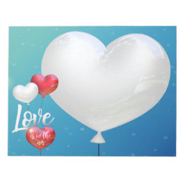 Kärlek ligger i Luft Alla hjärtans ballonger - Ant Anteckningsblock