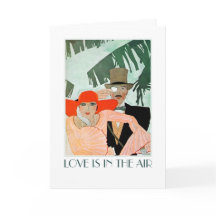 Kärlek ligger i Luft. Art Deco Valentindagen