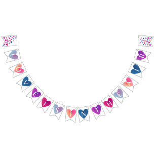 Kärlek ligger i Luft-banderollen Vimplar