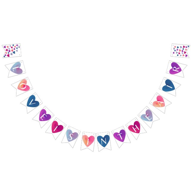 Kärlek ligger i Luft-banderollen Vimplar (Alla)