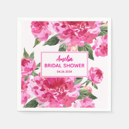 Kärlek ligger i luft blommigt valentinets Möhippa Pappersservett