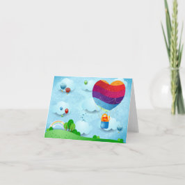 Kärlek ligger i luft helgkort