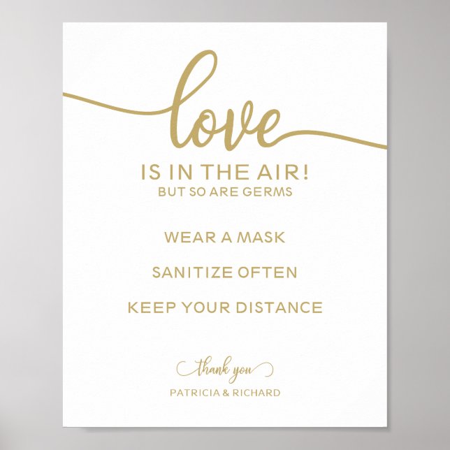 Kärlek ligger i Luft, men det är också Germs-signa Poster (Framsidan)