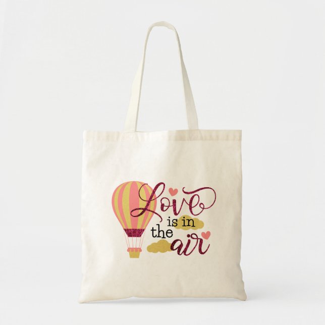 Kärlek ligger i Luft Tote Bag Tygkasse (Framsidan)