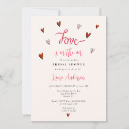 Kärlek ligger i Luft Valentinens Möhippa Inbjudningar