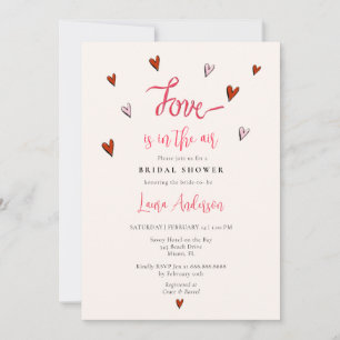Kärlek ligger i Luft Valentinens Möhippa Inbjudningar