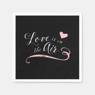 Kärlek ligger i Luft-Vintage-Chalkboard Stil Pappersservett