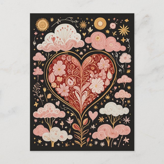 Kärlek ligger i Luft Vykort (Framsida)