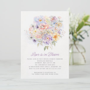 Kärlek ligger i Möhippan Bloom Vår Blommigt Inbjudningar