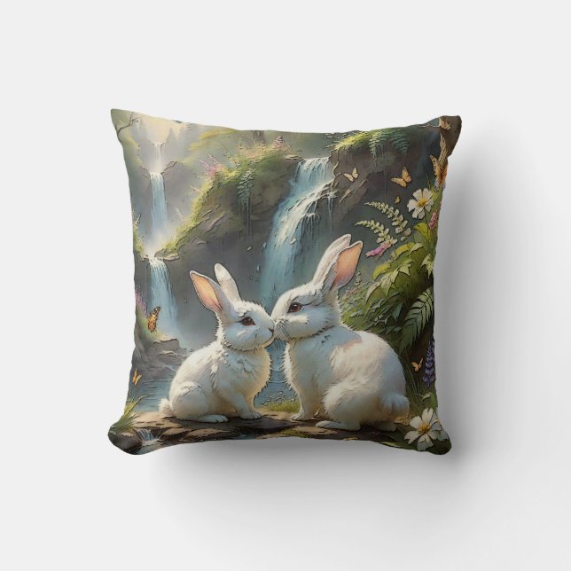 Kärlek ligger i Päls Dekorativ kudde (Framsida)