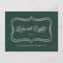 Kärlek & Light Classic Guld Ram