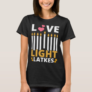 Kärlek Light Latkes Hanukkah Chanukah Jewish Manar T Shirt