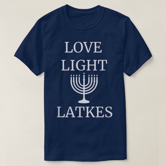 Kärlek Light Latkes sweat T Shirt (Design framsida)