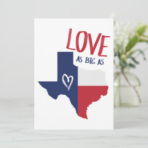 Kärlek lika stor som Texas Julkort