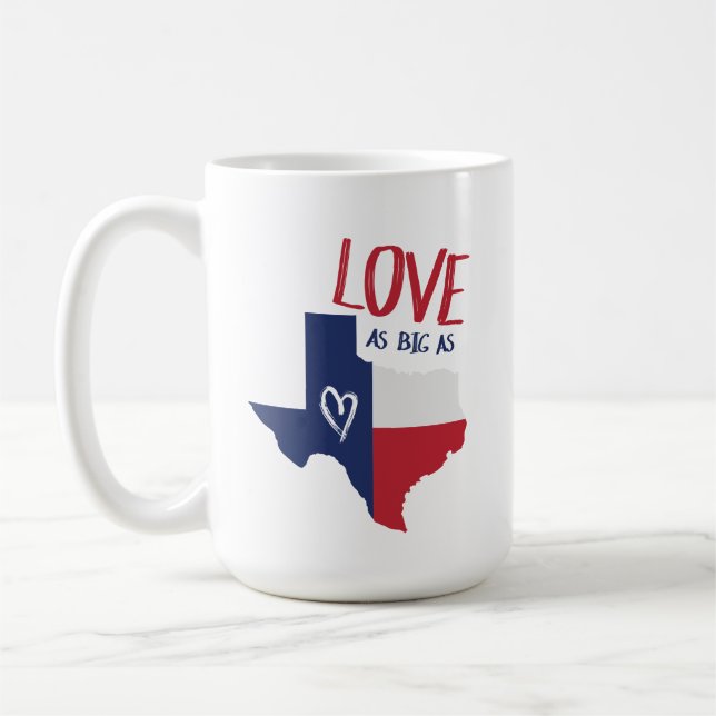 Kärlek lika stor som Texas Kaffemugg (Vänster)