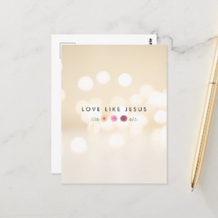 KÄRLEK LIKNAR JESUS inspirerande Vykort