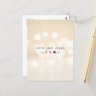 KÄRLEK LIKNAR JESUS inspirerande Vykort