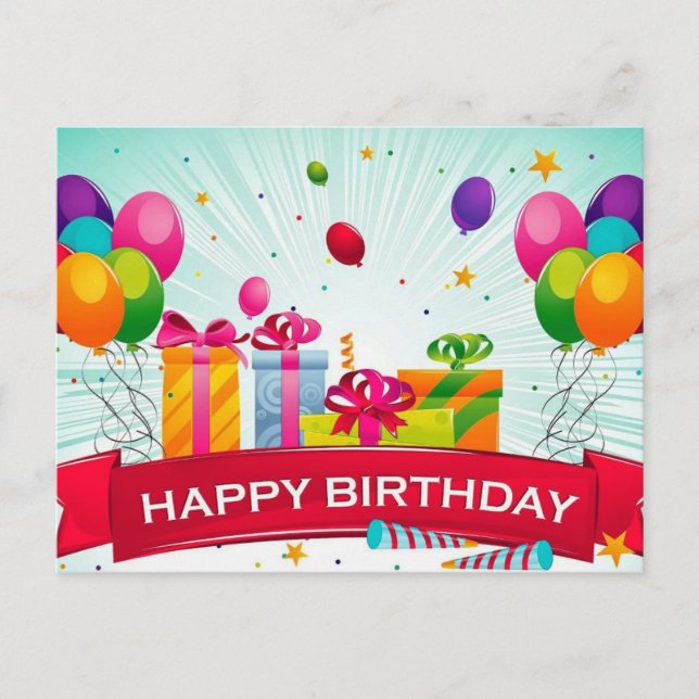 Kärlek lila Grattis på födelsedagen Vykort (Framsida)