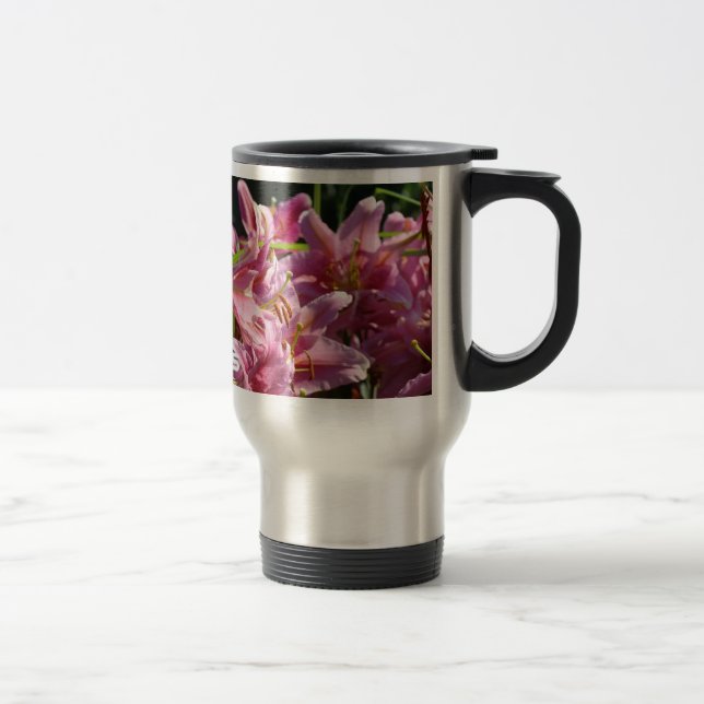 Kärlek Liljor Älskar Lilje Blommor Kaffe Muggar an (Höger)