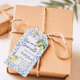 Kärlek Limoncello Italiensk Handskriven Bröllopsdu Presentetikett