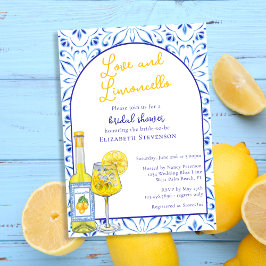 Kärlek & Limoncello Italienska Cocktail-Möhippan Inbjudningar