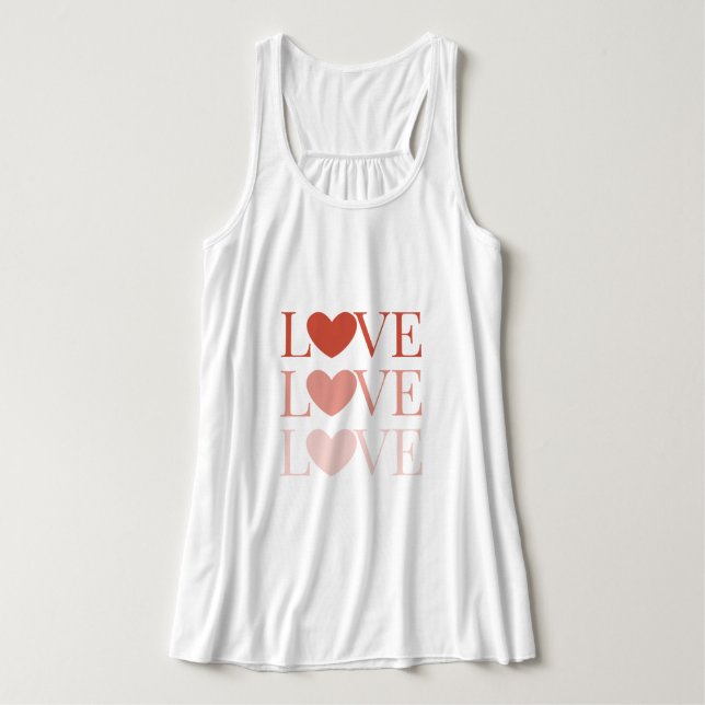 Kärlek Linne Med Racerback (Design framsida)