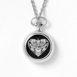 Kärlek Lioness Locket dam bevakning Armbandsur