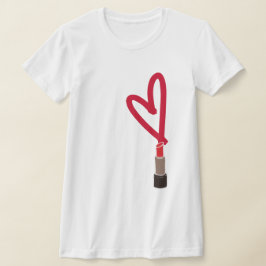 Kärlek Lipstick T-Shirt