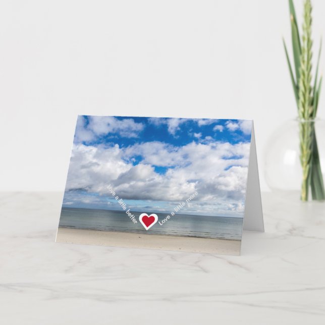 Kärlek lite bättre/anpassa dig bättre kort (Framsida)