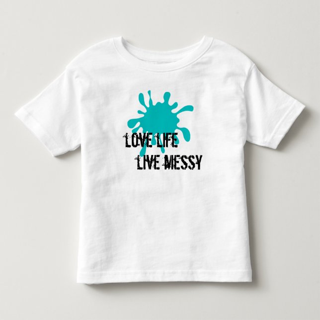 Kärlek liv, levande skit Aqua T-shirt (Framsida)