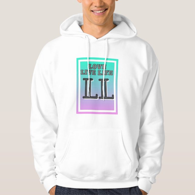 Kärlek Live Life Hoodie (Framsida)