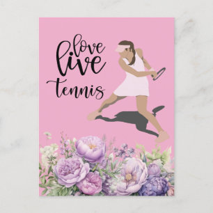 Kärlek LIVE Tennis Vykort