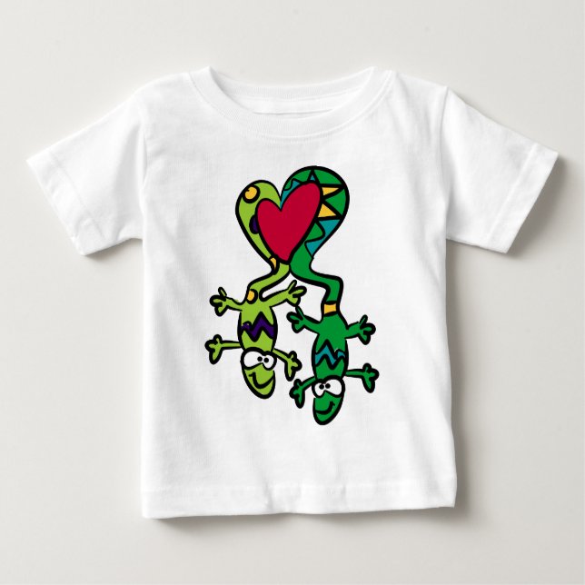 Kärlek Lizards T-shirt (Framsida)